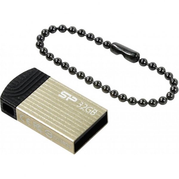 USB флеш накопичувач Silicon Power 32GB Touch T20 Champagne USB 2.0 (SP032GBUF2T20V1C)