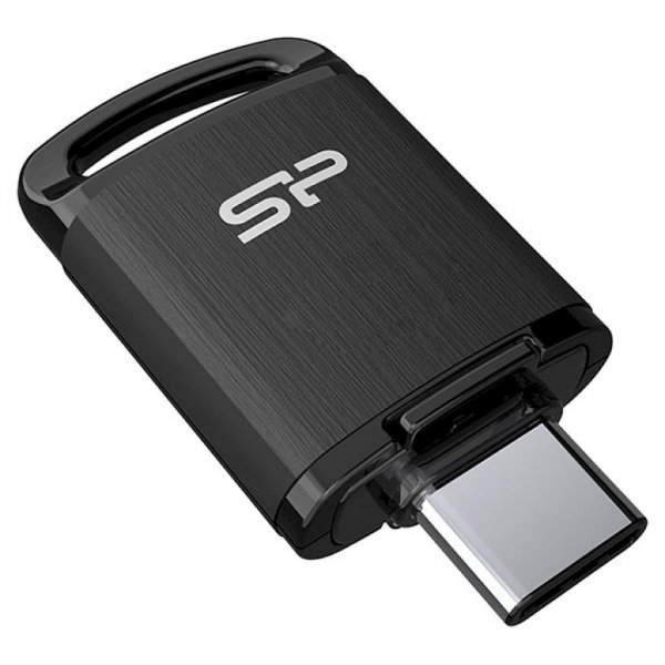 USB флеш накопичувач Silicon Power 64GB C10 Black USB 3.1 / Type-C (SP064GBUC3C10V1K)
