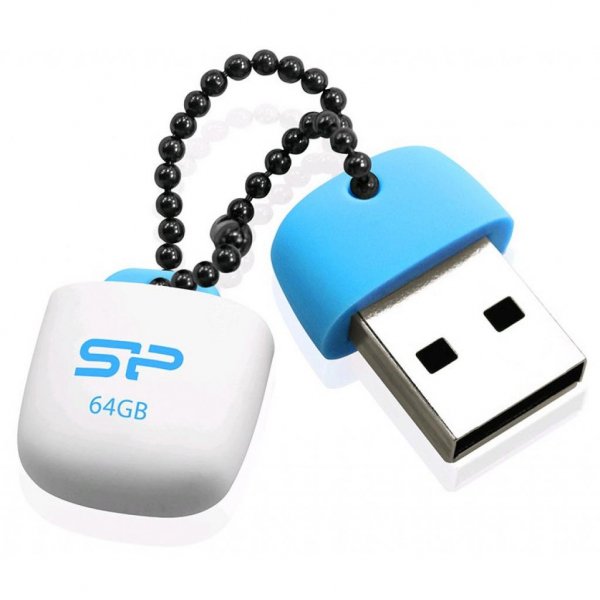 USB флеш накопичувач Silicon Power 64Gb Jewel J07 Blue USB 3.0 (SP064GBUF3J07V1B)