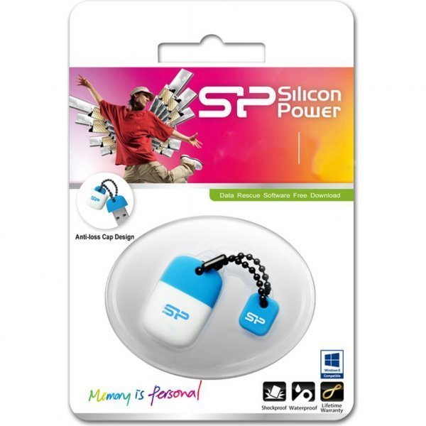 USB флеш накопичувач Silicon Power 64Gb Jewel J07 Blue USB 3.0 (SP064GBUF3J07V1B)