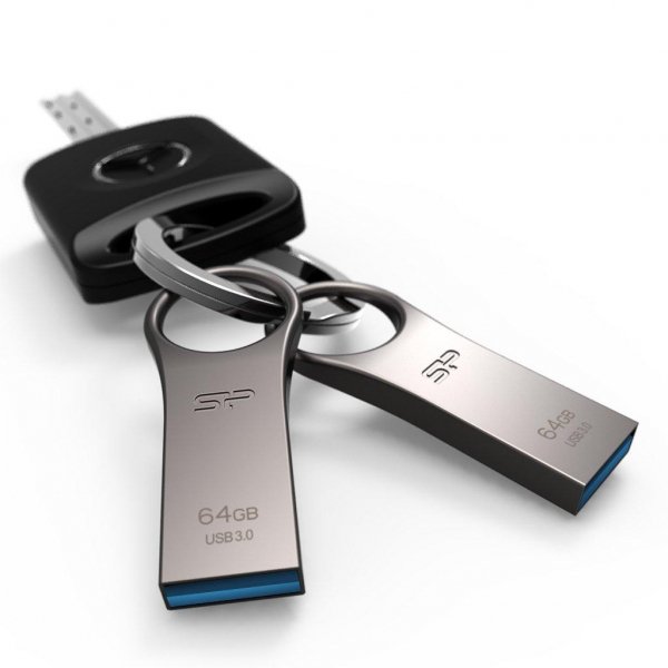 USB флеш накопичувач Silicon Power 64GB Jewel J80 Titanium USB 3.0 (SP064GBUF3J80V1T)