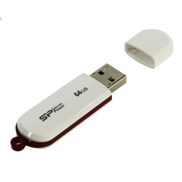 USB флеш накопичувач Silicon Power 64GB Luxmini 320 USB 2.0 (SP064GBUF2320V1W)
