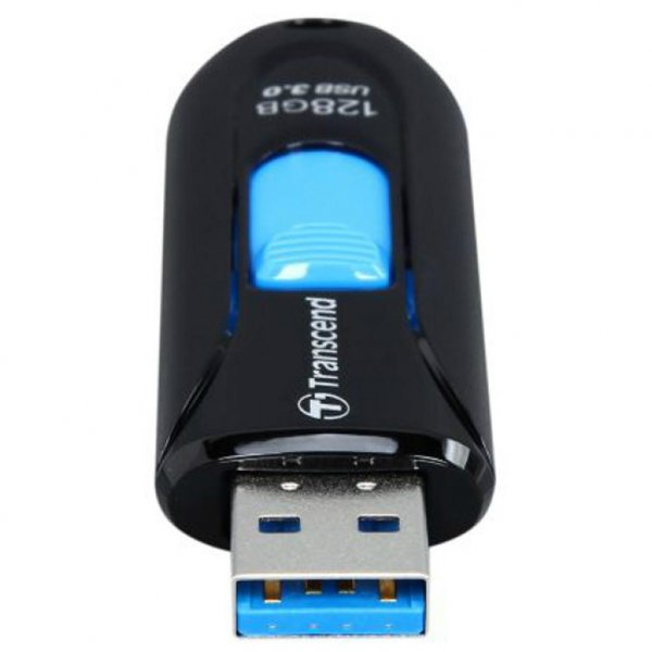 USB флеш накопичувач Transcend 128GB JetFlash 790 Black USB 3.0 (TS128GJF790K)