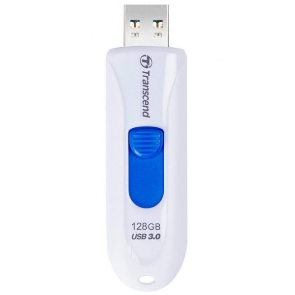 USB флеш накопичувач Transcend 128GB JetFlash 790 White USB 3.0 (TS128GJF790W)