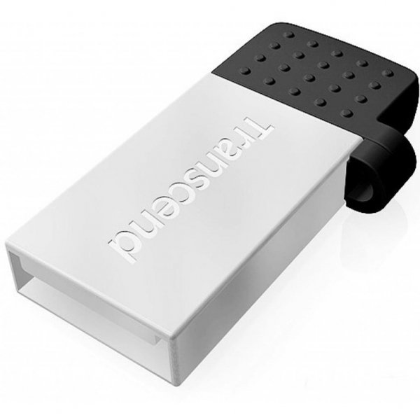 USB флеш накопичувач Transcend 32G On-The-Go Silver USB 2.0 (TS32GJF380S)