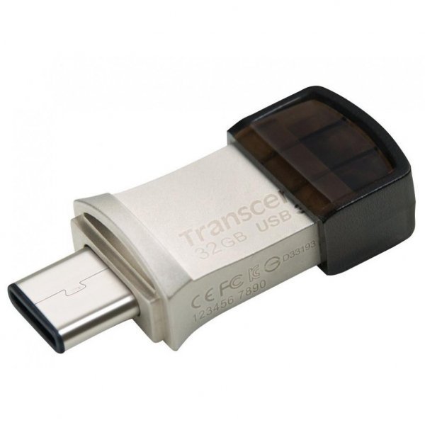 USB флеш накопичувач Transcend 32GB JetFlash 890S Silver USB 3.1 (TS32GJF890S)