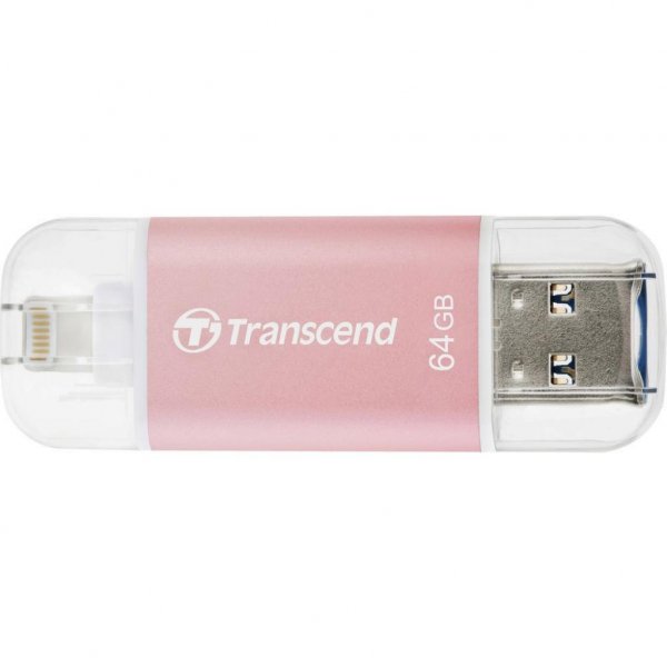 USB флеш накопичувач Transcend 64GB JetDrive Go 300 Rose Gold USB 3.1/Lightning (TS64GJDG300R) USB флеш накопичувач Transcend 64GB JetDrive Go 300 Rose Gold USB 3.1/Lightning (TS64GJDG300R)