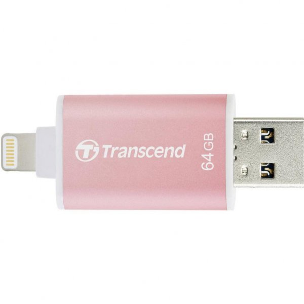 USB флеш накопичувач Transcend 64GB JetDrive Go 300 Rose Gold USB 3.1/Lightning (TS64GJDG300R) USB флеш накопичувач Transcend 64GB JetDrive Go 300 Rose Gold USB 3.1/Lightning (TS64GJDG300R)