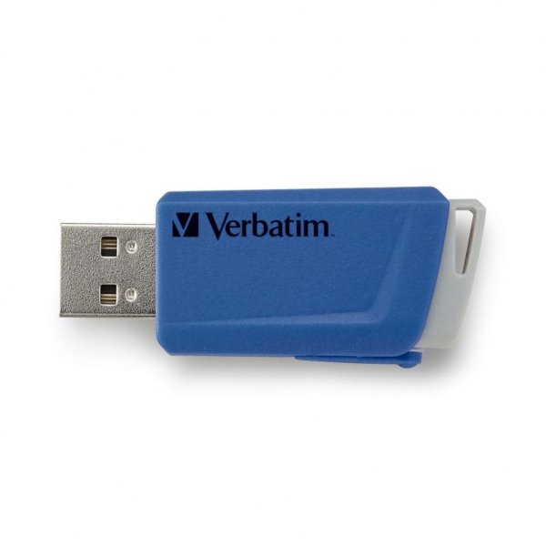 USB флеш накопичувач Verbatim 2x32GB Store 'n' Click Red/Blue USB 3.2 (49308)