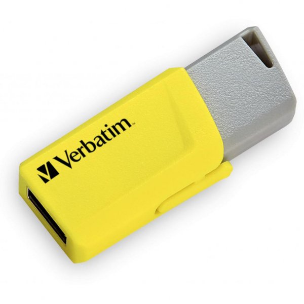 USB флеш накопичувач Verbatim 3x16GB Store 'n' Click Red/Blue/Yellow USB 3.2 (49306)