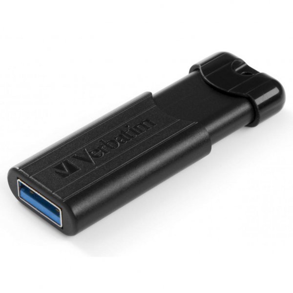 USB флеш накопичувач Verbatim 64GB PinStripe Black USB 3.0 (49318) USB флеш накопичувач Verbatim 64GB PinStripe Black USB 3.0 (49318)