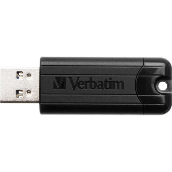 USB флеш накопичувач Verbatim 64GB PinStripe Black USB 3.0 (49318) USB флеш накопичувач Verbatim 64GB PinStripe Black USB 3.0 (49318)