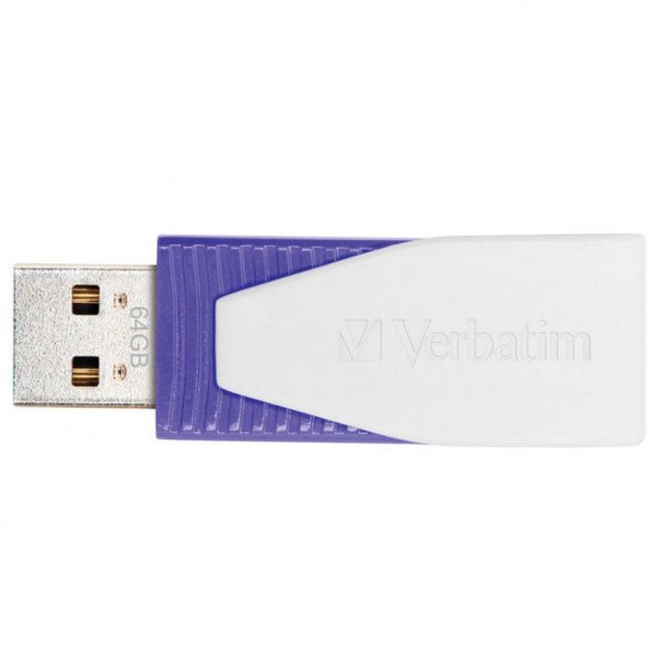 USB флеш накопичувач Verbatim 64GB STORE'N'GO SWIVE VIOLET USB 2.0 (49816)