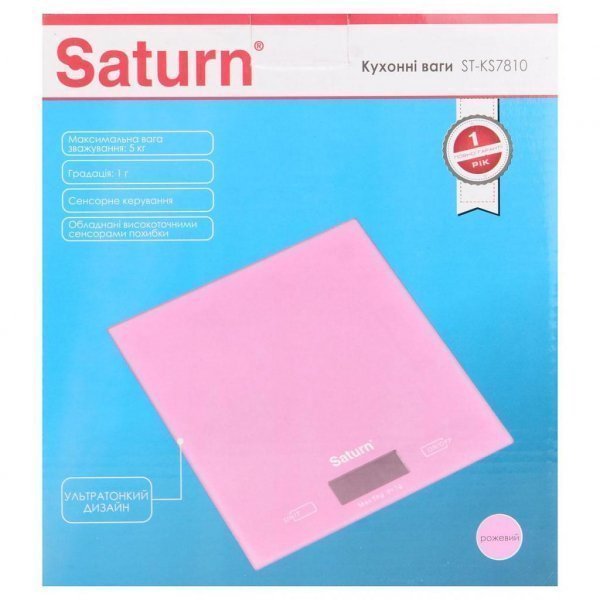 Ваги кухонні SATURN ST-KS7810 pink