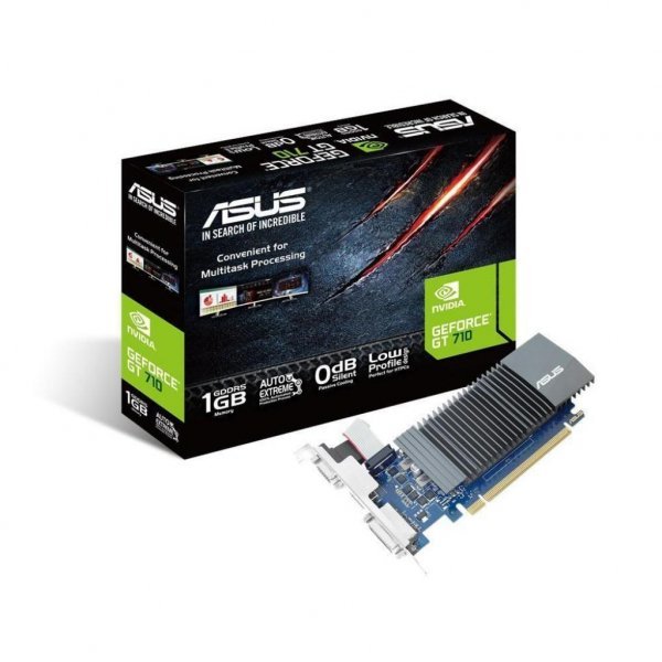 Відеокарта ASUS GeForce GT710 1024Mb Silent + BRK (GT710-SL-1GD5-BRK) Відеокарта ASUS GeForce GT710 1024Mb Silent + BRK (GT710-SL-1GD5-BRK)