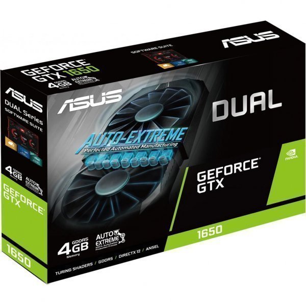 Відеокарта ASUS GeForce GTX1650 4096Mb DUAL (DUAL-GTX1650-4G)