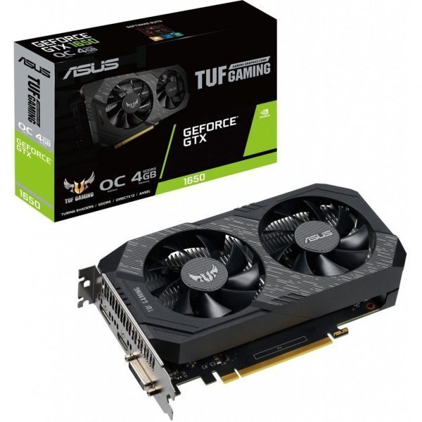 Відеокарта ASUS GeForce GTX1650 4096Mb TUF OC D6 P GAMING (TUF-GTX1650-O4GD6-P-GAMING) Відеокарта ASUS GeForce GTX1650 4096Mb TUF OC D6 P GAMING (TUF-GTX1650-O4GD6-P-GAMING)