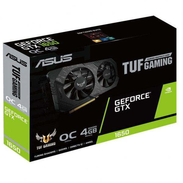 Відеокарта ASUS GeForce GTX1650 4096Mb TUF OC D6 P GAMING (TUF-GTX1650-O4GD6-P-GAMING) Відеокарта ASUS GeForce GTX1650 4096Mb TUF OC D6 P GAMING (TUF-GTX1650-O4GD6-P-GAMING)