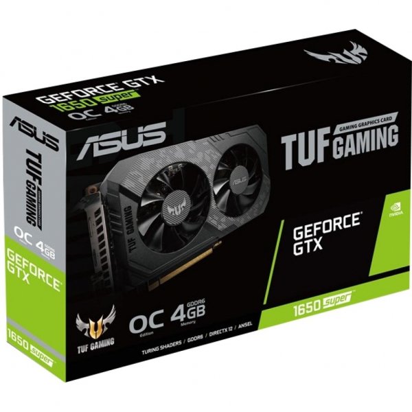Відеокарта ASUS GeForce GTX1650 SUPER 4096Mb TUF GAMING OC (TUF-GTX1650S-O4G-GAMING)