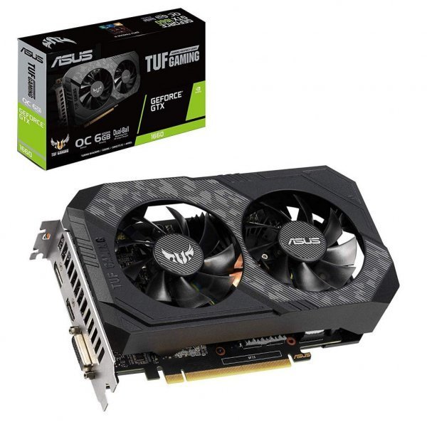 Відеокарта ASUS GeForce GTX1660 6144Mb TUF Gaming OC (TUF-GTX1660-O6G-GAMING)