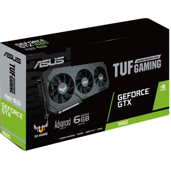 Відеокарта ASUS GeForce GTX1660 6144Mb TUF3 Advanced GAMING (TUF3-GTX1660-A6G-GAMING) Відеокарта ASUS GeForce GTX1660 6144Mb TUF3 Advanced GAMING (TUF3-GTX1660-A6G-GAMING)
