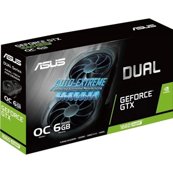 Відеокарта ASUS GeForce GTX1660 SUPER 6144Mb DUAL OC EVO (DUAL-GTX1660S-O6G-EVO) Відеокарта ASUS GeForce GTX1660 SUPER 6144Mb DUAL OC EVO (DUAL-GTX1660S-O6G-EVO)