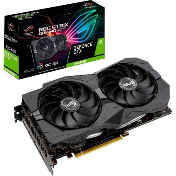 Відеокарта ASUS GeForce GTX1660 SUPER 6144Mb ROG STRIX OC GAMING (ROG-STRIX-GTX1660S-O6G-GAMING)