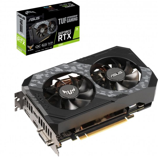 Відеокарта ASUS GeForce RTX2060 6144Mb TUF OC GAMING (TUF-RTX2060-O6G-GAMING) Відеокарта ASUS GeForce RTX2060 6144Mb TUF OC GAMING (TUF-RTX2060-O6G-GAMING)