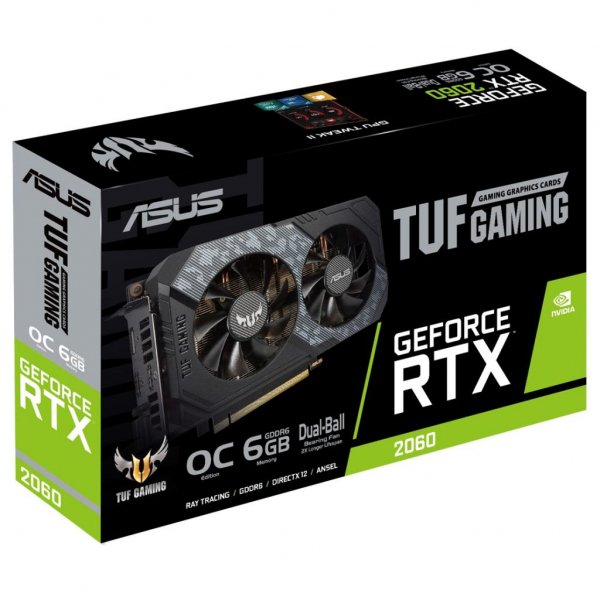 Відеокарта ASUS GeForce RTX2060 6144Mb TUF OC GAMING (TUF-RTX2060-O6G-GAMING) Відеокарта ASUS GeForce RTX2060 6144Mb TUF OC GAMING (TUF-RTX2060-O6G-GAMING)