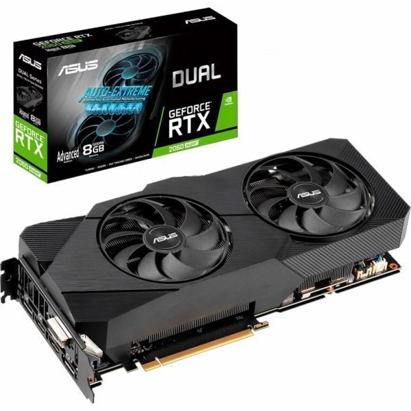 Відеокарта ASUS GeForce RTX2060 SUPER 8192Mb DUAL Advanced EVO V2 (DUAL-RTX2060S-A8G-EVO-V2)