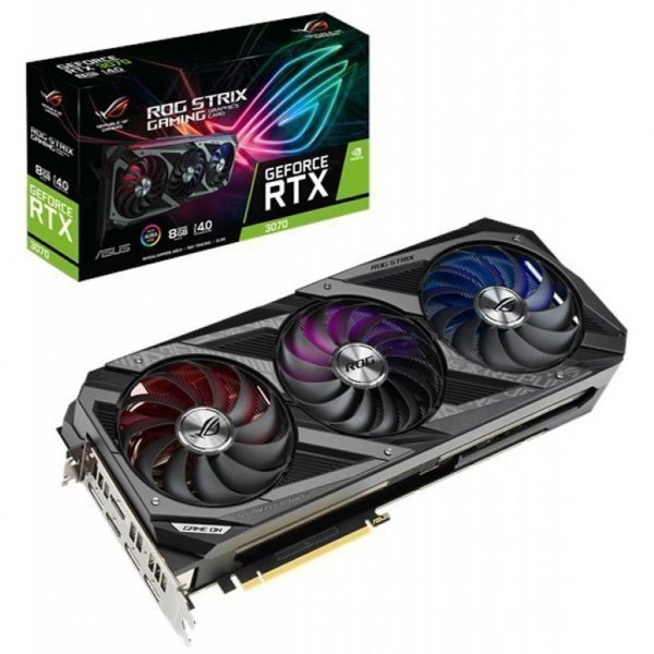 Відеокарта ASUS GeForce RTX3070 8Gb ROG STRIX GAMING (ROG-STRIX-RTX3070-8G-GAMING) Відеокарта ASUS GeForce RTX3070 8Gb ROG STRIX GAMING (ROG-STRIX-RTX3070-8G-GAMING)