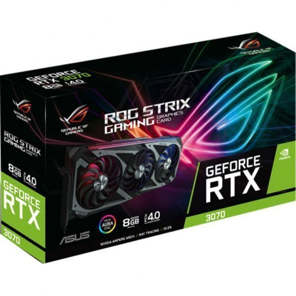 Відеокарта ASUS GeForce RTX3070 8Gb ROG STRIX OC GAMING (ROG-STRIX-RTX3070-O8G-GAMING)
