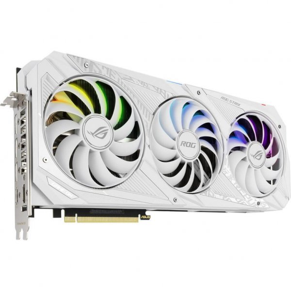 Відеокарта ASUS GeForce RTX3090 24Gb ROG STRIX OC WHITE (ROG-STRIX-RTX3090-O24G-WHITE)