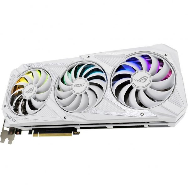 Відеокарта ASUS GeForce RTX3090 24Gb ROG STRIX OC WHITE (ROG-STRIX-RTX3090-O24G-WHITE)
