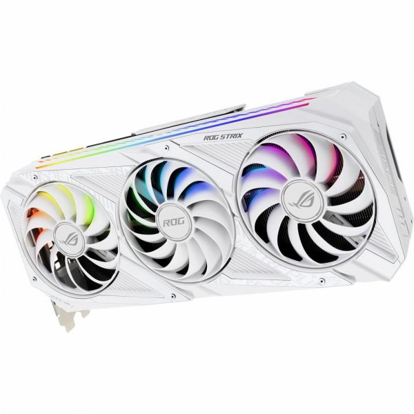 Відеокарта ASUS GeForce RTX3090 24Gb ROG STRIX OC WHITE (ROG-STRIX-RTX3090-O24G-WHITE)