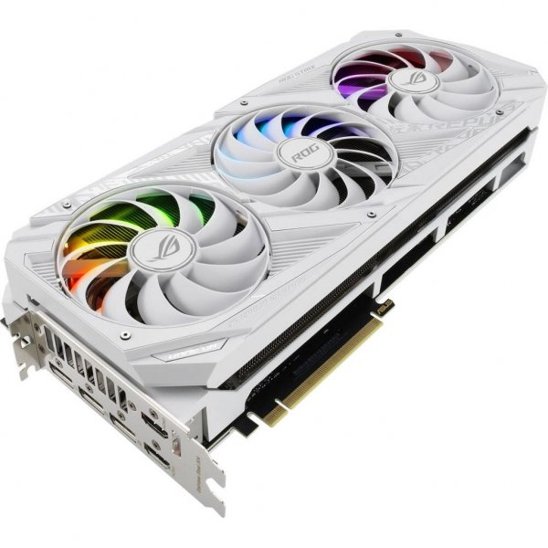 Відеокарта ASUS GeForce RTX3090 24Gb ROG STRIX OC WHITE (ROG-STRIX-RTX3090-O24G-WHITE)