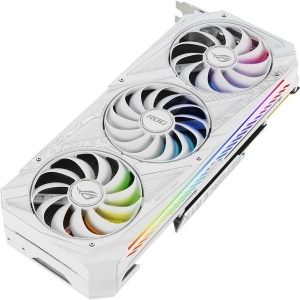 Відеокарта ASUS GeForce RTX3090 24Gb ROG STRIX OC WHITE (ROG-STRIX-RTX3090-O24G-WHITE)