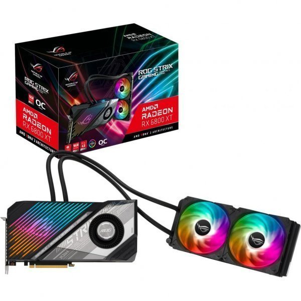 Відеокарта ASUS Radeon RX 6800 XT 16Gb ROG STRIX LC OC GAMING (ROG-STRIX-LC-RX6800XT-O16G-GAMING) Відеокарта ASUS Radeon RX 6800 XT 16Gb ROG STRIX LC OC GAMING (ROG-STRIX-LC-RX6800XT-O16G-GAMING)