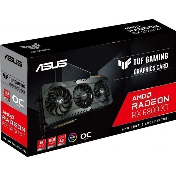 Відеокарта ASUS Radeon RX 6800 XT 16Gb TUF OC GAMING (TUF-RX6800XT-O16G-GAMING)