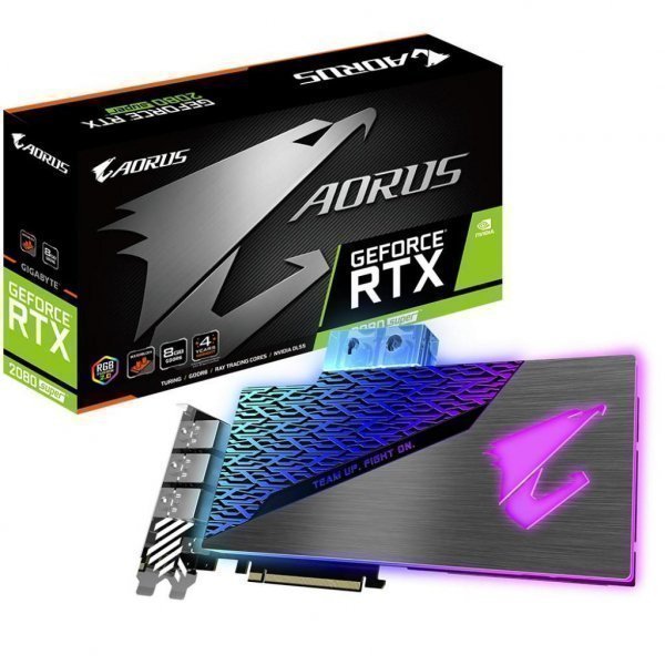 Відеокарта GIGABYTE GeForce RTX2080 SUPER 8192Mb AORUS WATER BLOCK (GV-N208SAORUS WB-8GC)