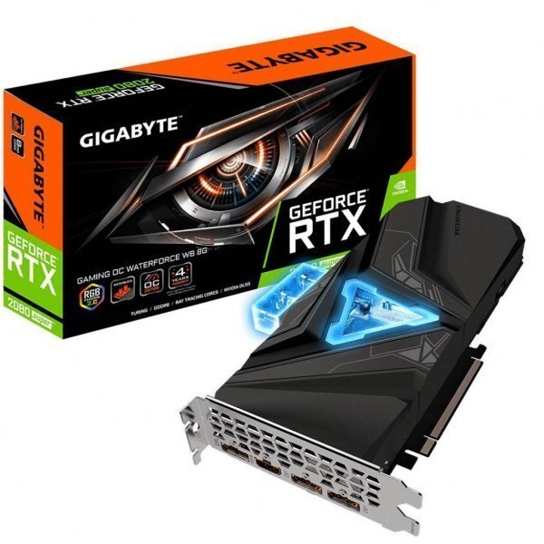 Відеокарта GIGABYTE GeForce RTX2080 SUPER 8192Mb GAMING OC WATER BLOCK (GV-N208SGAMINGOC WB-8GD)