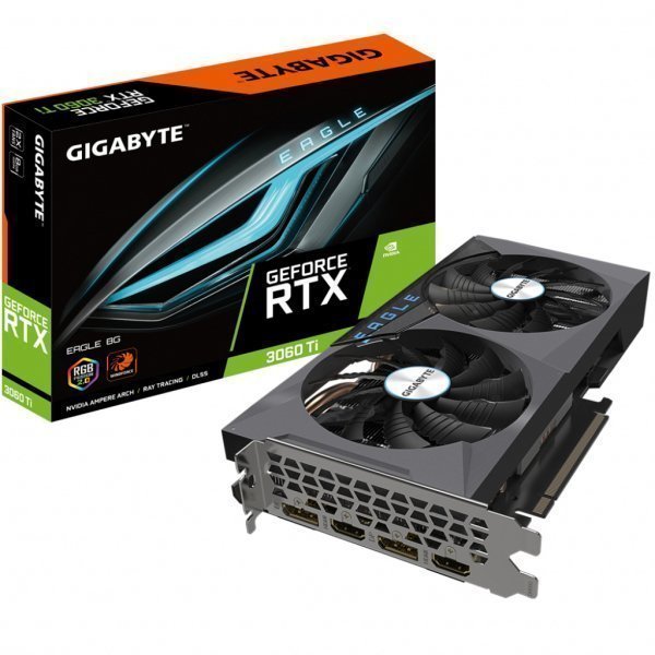 Відеокарта Gigabyte GeForce RTX3060Ti 8Gb EAGLE 2.0 LHR (GV-N306TEAGLE-8GD 2.0)