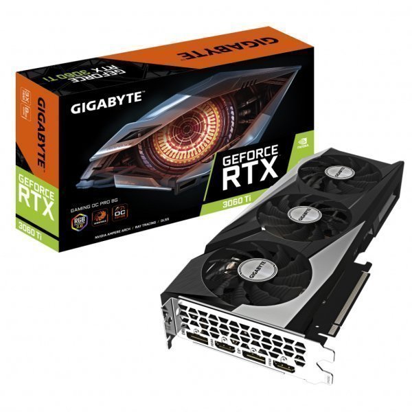 Відеокарта Gigabyte GeForce RTX3060Ti 8Gb GAMING OC PRO 3.0 LHR (GV-N306TGAMINGOC PRO-8GD 3.0)
