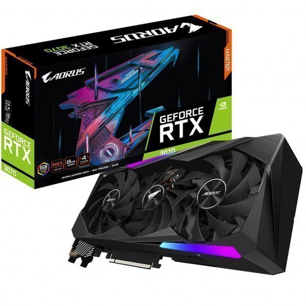 Відеокарта Gigabyte GeForce RTX3070 8Gb AORUS MASTER 2.0 LHR (GV-N3070AORUS M-8GD 2.0)
