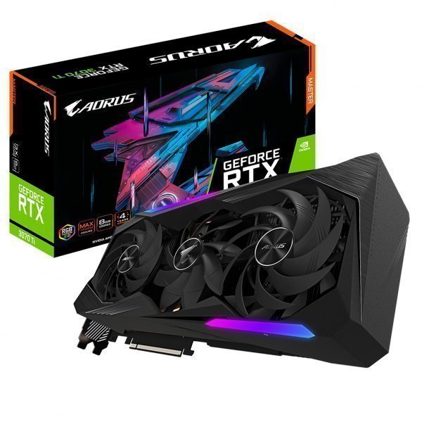 Відеокарта Gigabyte GeForce RTX3070 Ti 8Gb AORUS MASTER (GV-N307TAORUS M-8GD) Відеокарта Gigabyte GeForce RTX3070 Ti 8Gb AORUS MASTER (GV-N307TAORUS M-8GD)