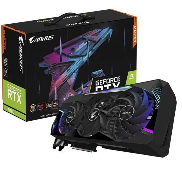 Відеокарта Gigabyte GeForce RTX3080 10Gb AORUS MASTER (GV-N3080AORUS M-10GD) Відеокарта Gigabyte GeForce RTX3080 10Gb AORUS MASTER (GV-N3080AORUS M-10GD)