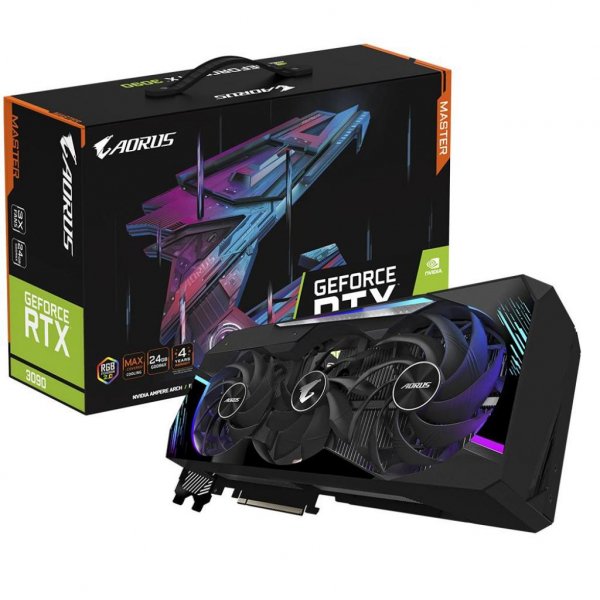 Відеокарта GIGABYTE GeForce RTX3090 24Gb MASTER (GV-N3090AORUS M-24GD) Відеокарта GIGABYTE GeForce RTX3090 24Gb MASTER (GV-N3090AORUS M-24GD)