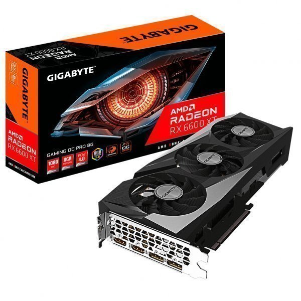 Відеокарта Gigabyte Radeon RX 6600 XT 8Gb GAMING PRO OC (GV-R66XTGAMINGOC PRO-8GD)