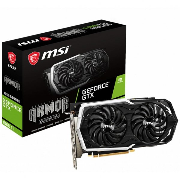 Відеокарта MSI GeForce GTX1660 6144Mb ARMOR OC (GTX 1660 ARMOR 6G OC)