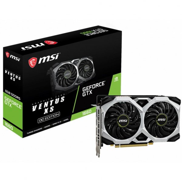 Відеокарта MSI GeForce GTX1660 6144Mb VENTUS XS OC (GTX 1660 VENTUS XS 6G OC)